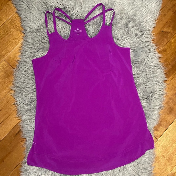 Athleta Go Time Strappy Tank in Purple Size XS - Picture 4 of 6